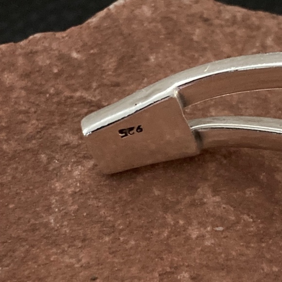 .925 Sterling Silver Cuff Bracelet - Picture 7 of 9